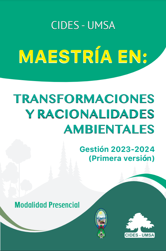 MAESTRIA EN: TRANSFORMACIONES Y RACIONALIDADES AMBIENTALES - OFERTA ACADÉMICA 2023