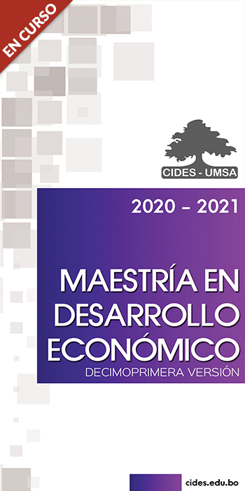 MAESTRÍA EN DESARROLLO ECONÓMICO 2020-2021